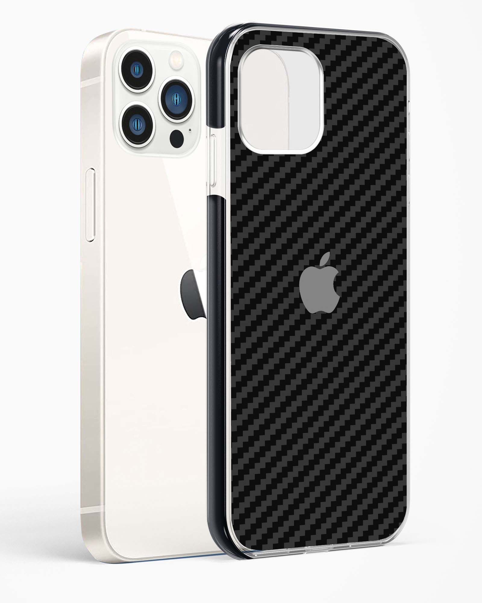 White Carbon Pattern Impact Drop Protection Case
