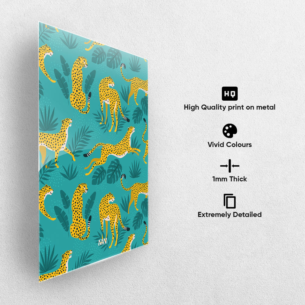 Wild Cheetahs Metal-Poster