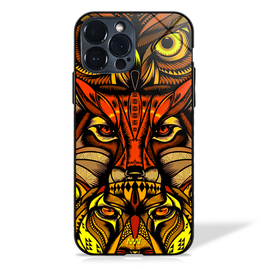 Wild Eyes to Get rid of Negative Vibes Printed Glass Case -  - MW Stuffs - 