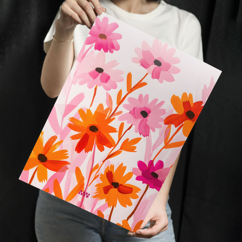 Wildflower Pop Metal-Poster