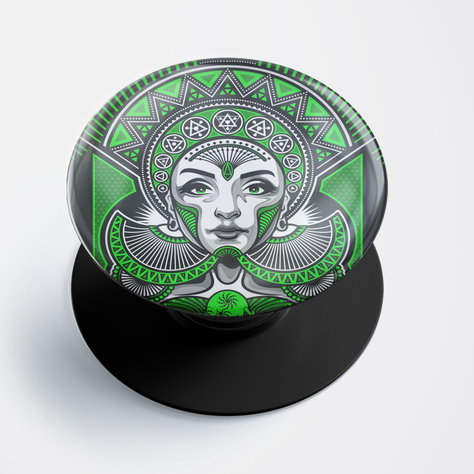 Women Zentangle Art Gloss Pop Holder