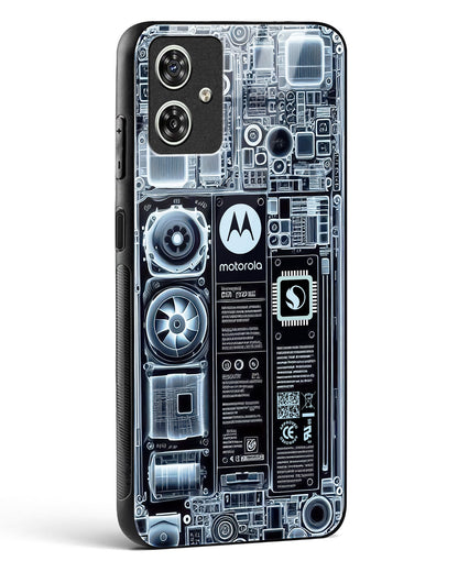 X-ray Vision Circuit Glass Phone Case-Moto G54 5G