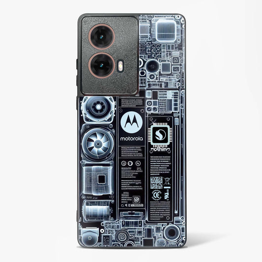 X-ray Vision Circuit Glass Phone Case-Moto G85 5G