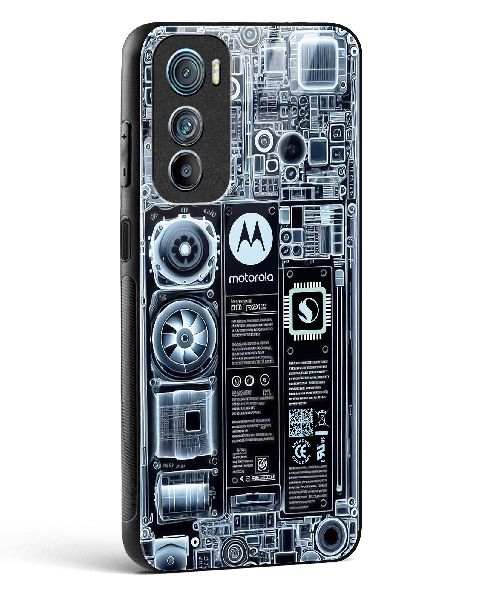X-ray Vision Circuit Glass Phone Case-Motorola Edge 30
