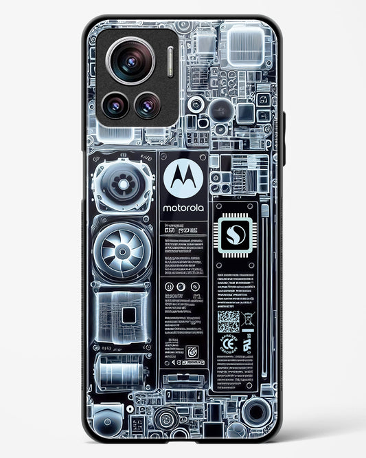 X-ray Vision Circuit Glass Phone Case-Motorola Edge 30 Ultra
