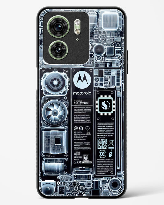 X-ray Vision Circuit Glass Phone Case-Motorola Edge 40