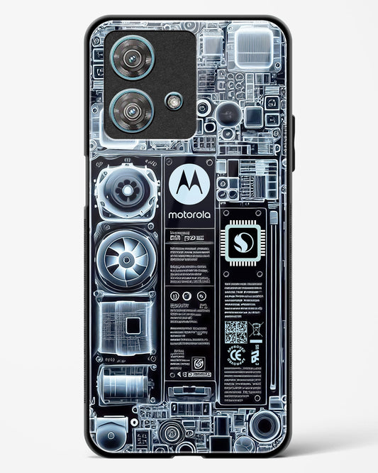 X-ray Vision Circuit Glass Phone Case-Motorola Edge 40 Neo