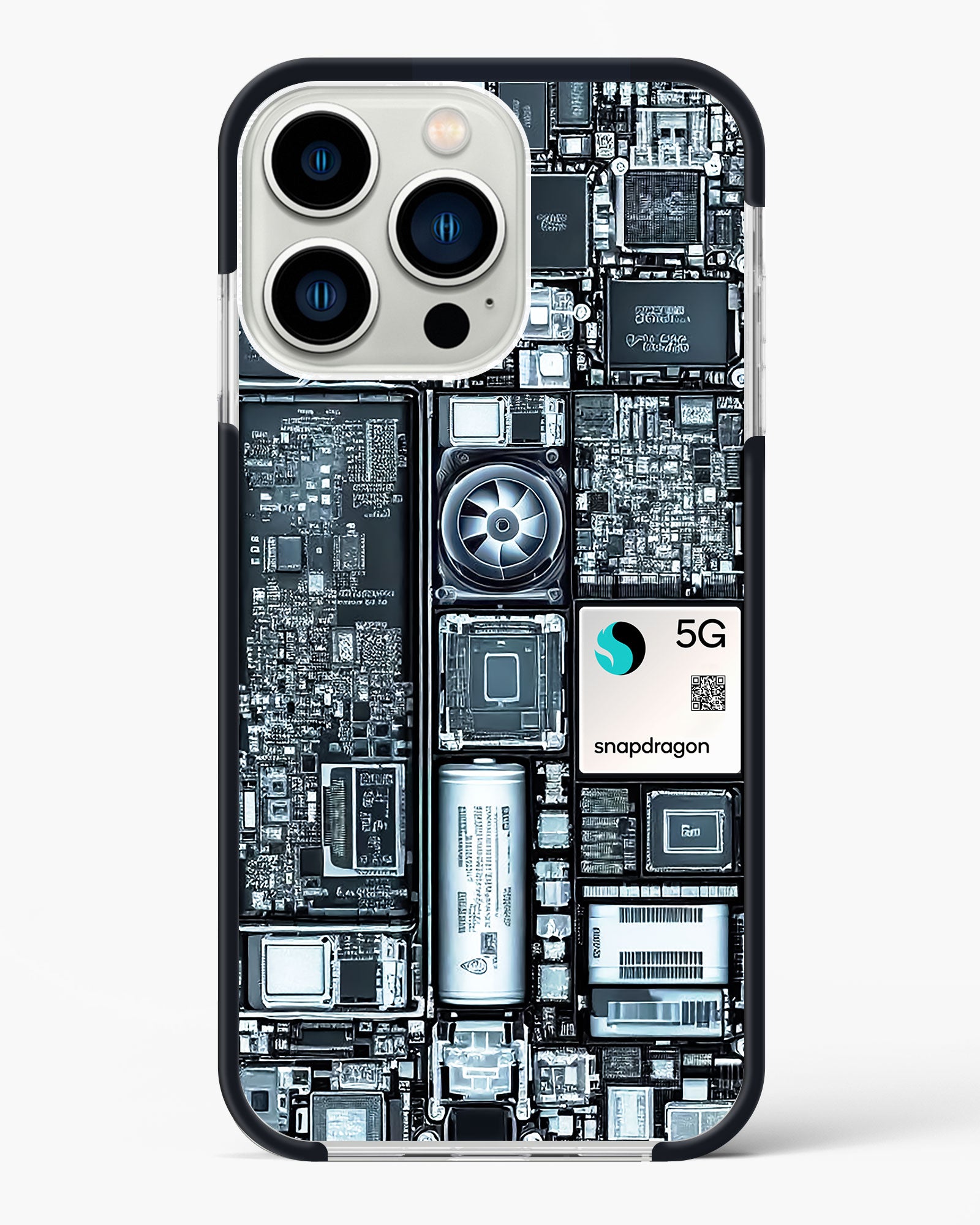 X-ray Vision Cyber Glass Impact Drop Protection Case