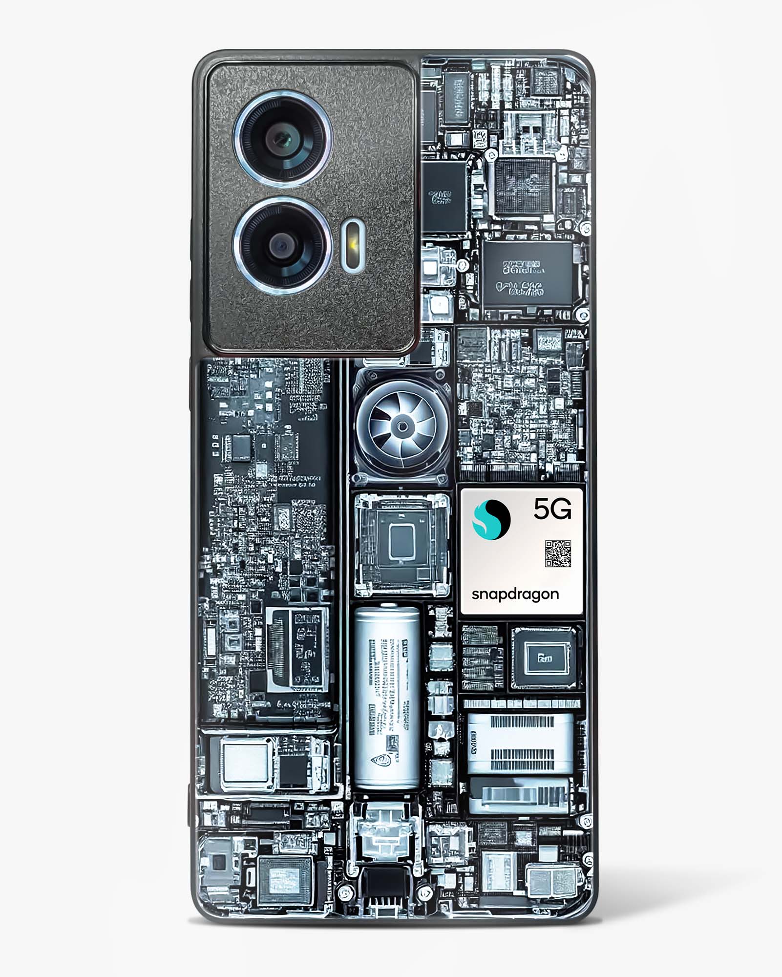 X-ray Vision Cyber Glass Phone Case-Motorola Edge 50 Fusion