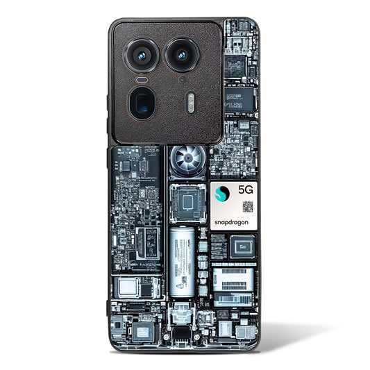 X-ray Vision Cyber Glass Phone Case-Motorola Edge 50 Ultra