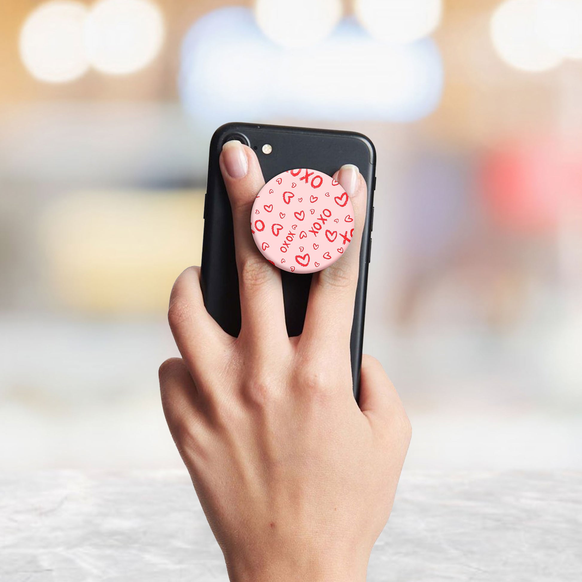 XO Pink Flat Pop Holder