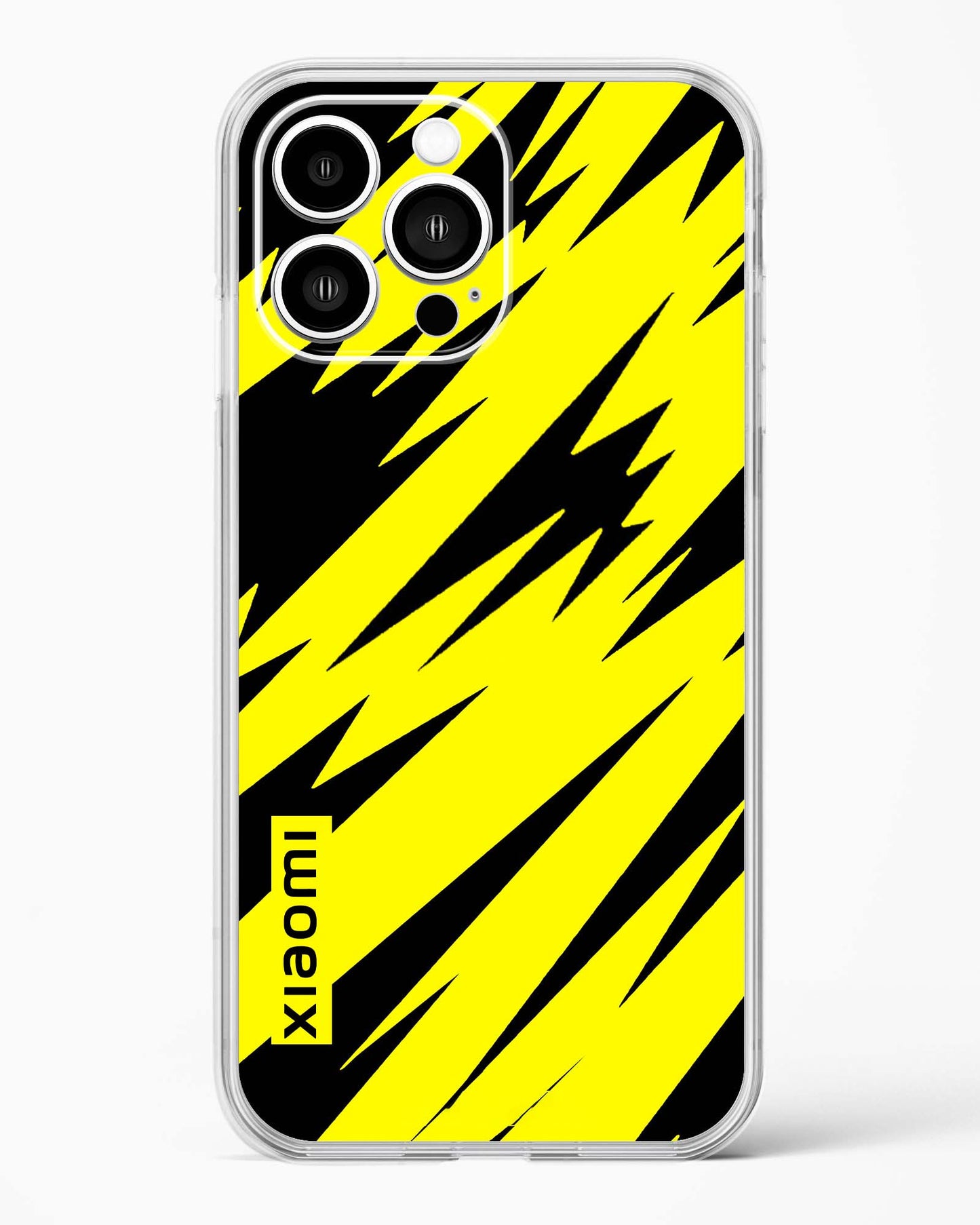 Bumblebee Stripe Shield Clear Silicone Case