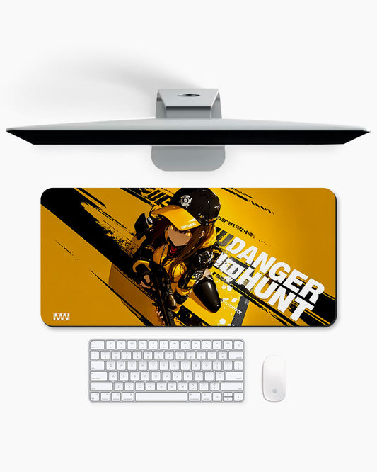 Yellow Vortex Desk Mat