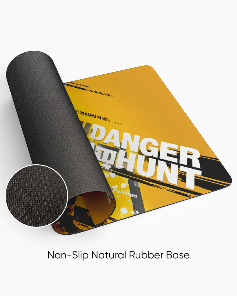 Yellow Vortex Desk Mat