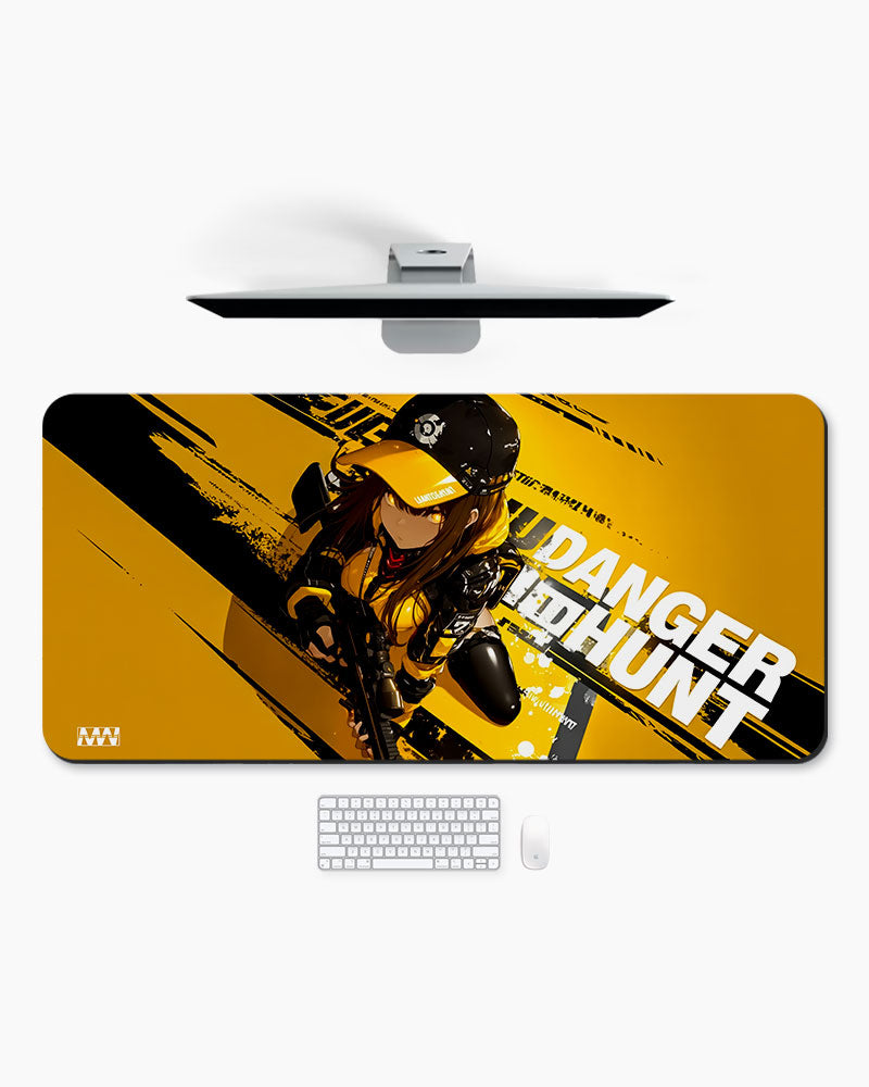 Yellow Vortex Desk Mat