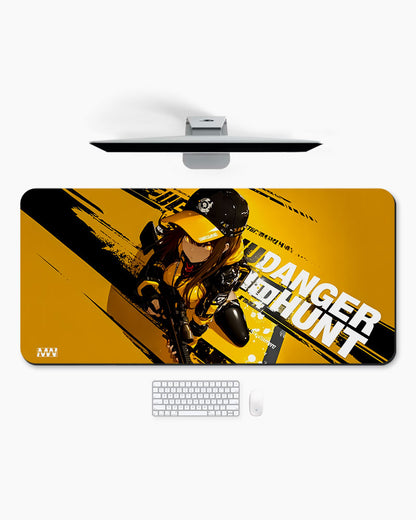 Yellow Vortex Desk Mat