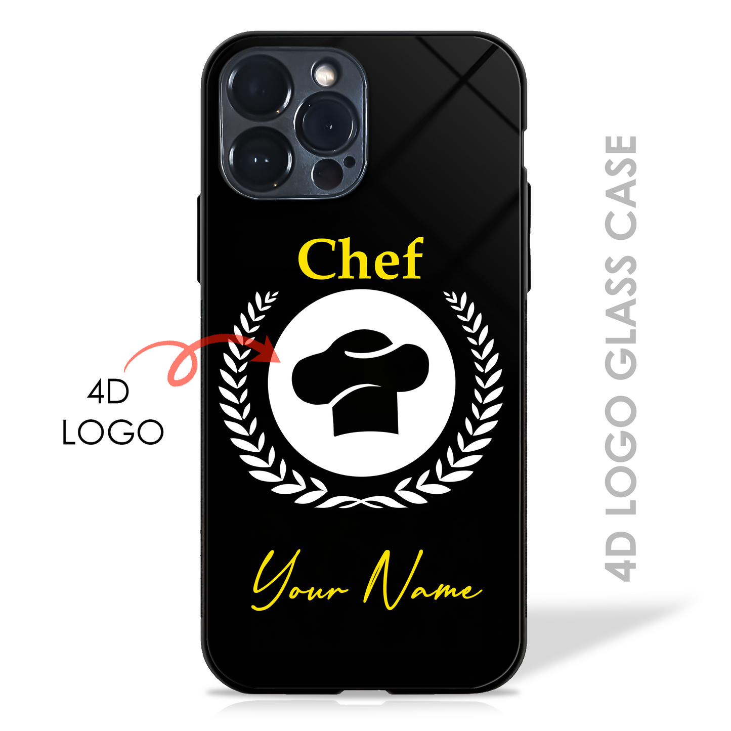 Your Name Dream Profession - 4D Logo Glass Case (20+ Professions)