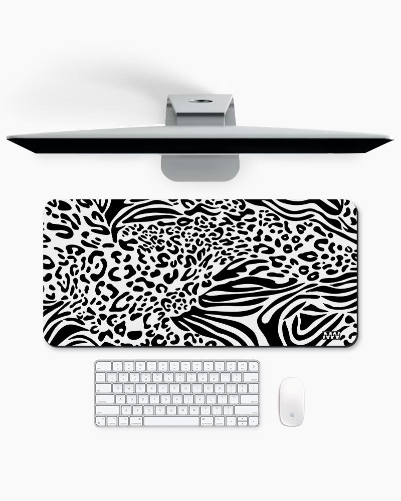 Zebra Pulse Striped Symphony Desk Mat