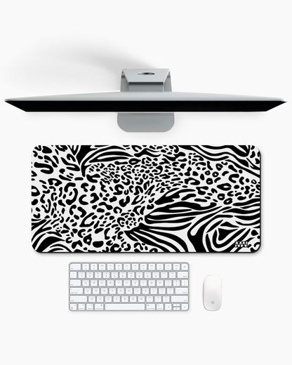 Zebra Pulse Striped Symphony Desk Mat