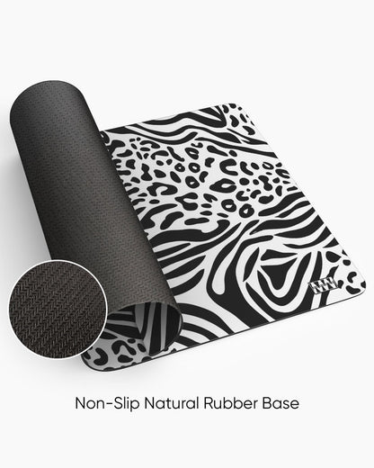 Zebra Pulse Striped Symphony Desk Mat
