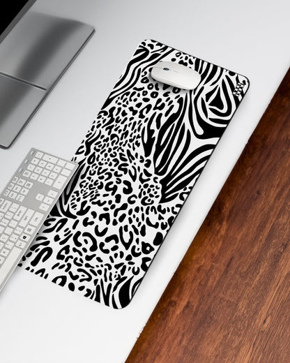 Zebra Pulse Striped Symphony Desk Mat