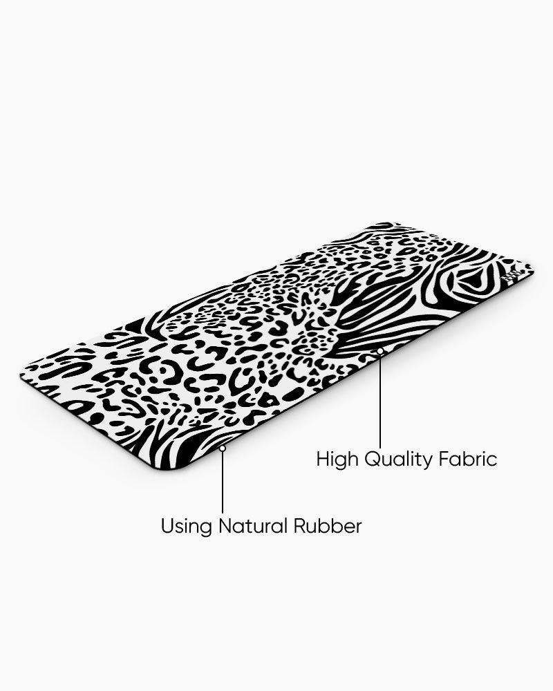 Zebra Pulse Striped Symphony Desk Mat