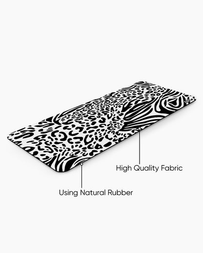 Zebra Pulse Striped Symphony Desk Mat