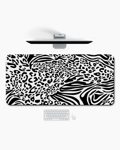 Zebra Pulse Striped Symphony Desk Mat