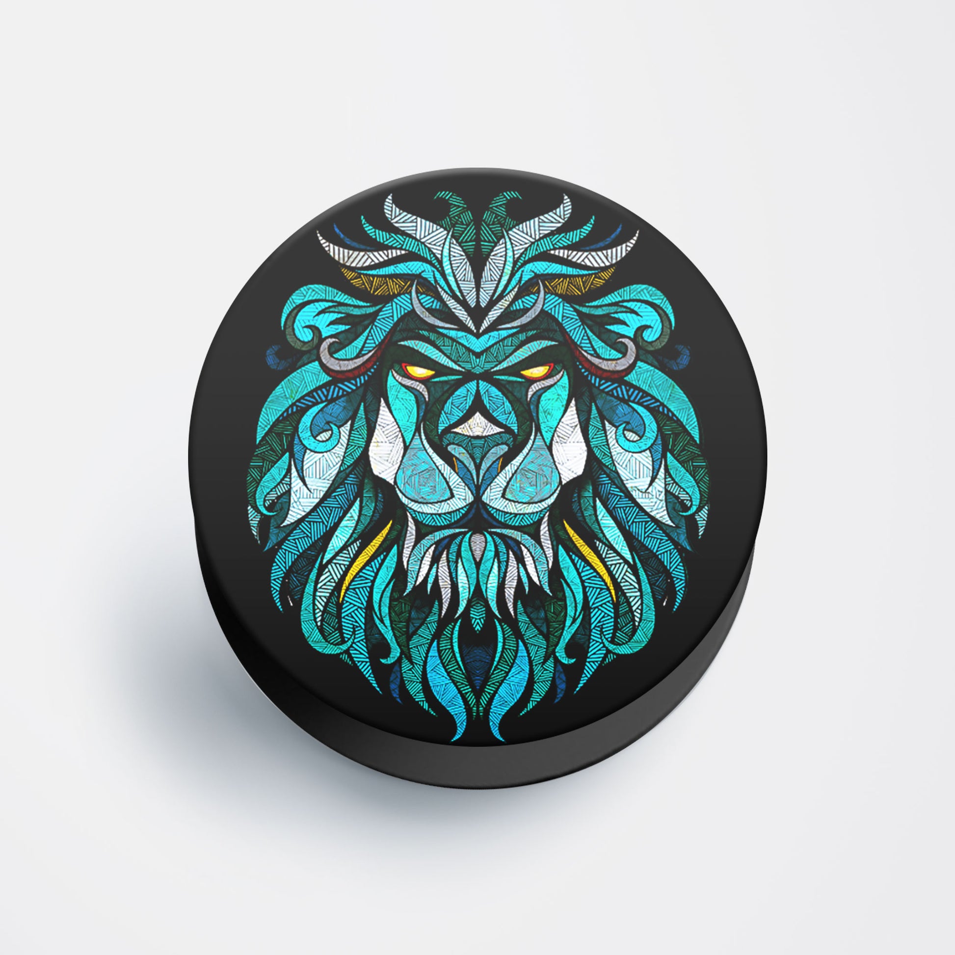 Zentangle Lion Flat Pop Holder