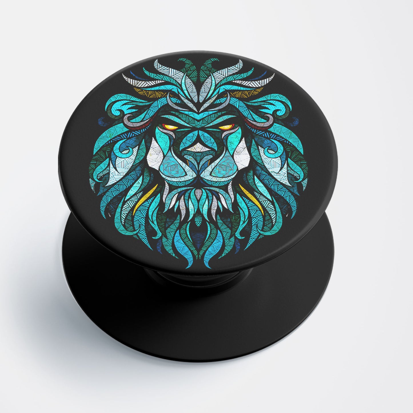 Zentangle Lion Flat Pop Holder