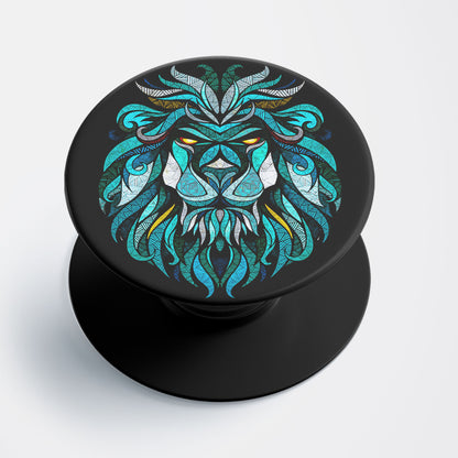 Zentangle Lion Flat Pop Holder