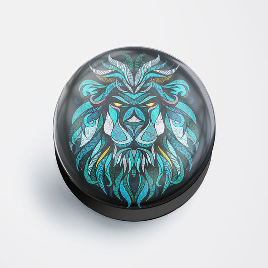 Zentangle Lion Gloss Pop Holder