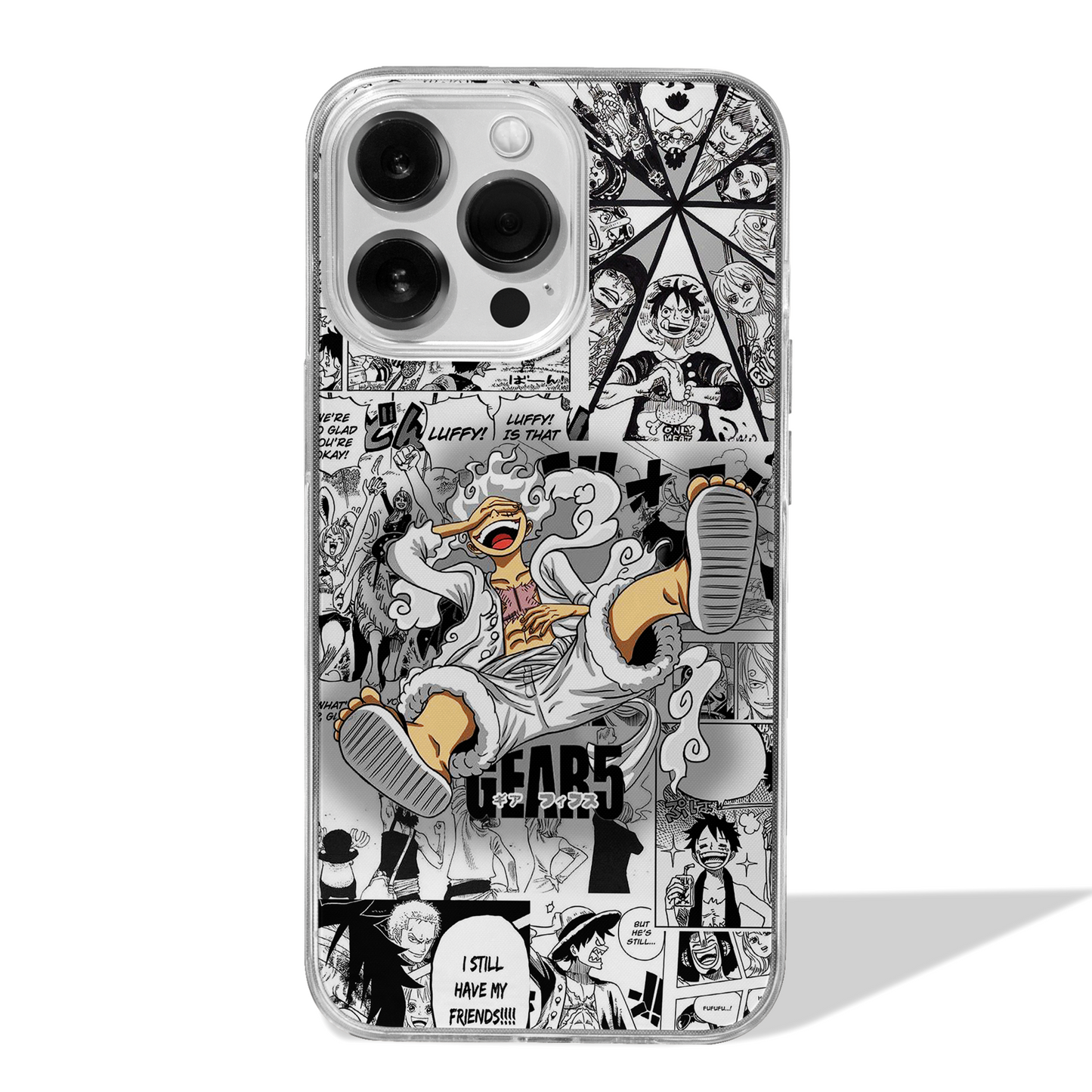 Anime Warrior Awakening clear phone case