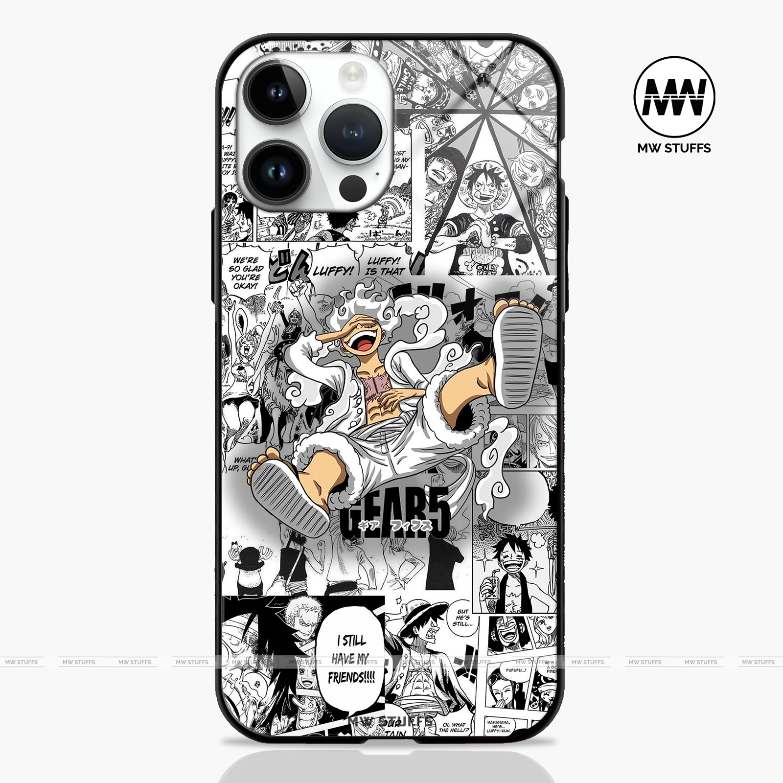 Anime Warrior Awakening glass phone case
