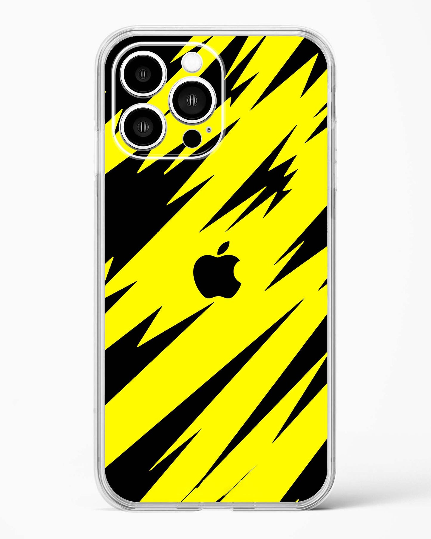 Bumblebee Stripe Shield Clear Silicone Case
