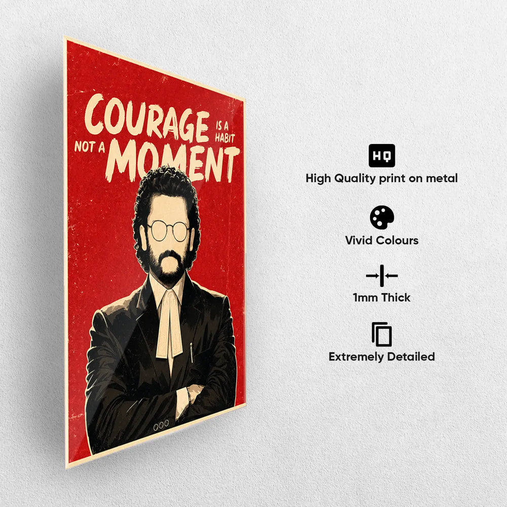 Justice Themed Metal-Poster | Jai Bhim Inspired Wall Decor