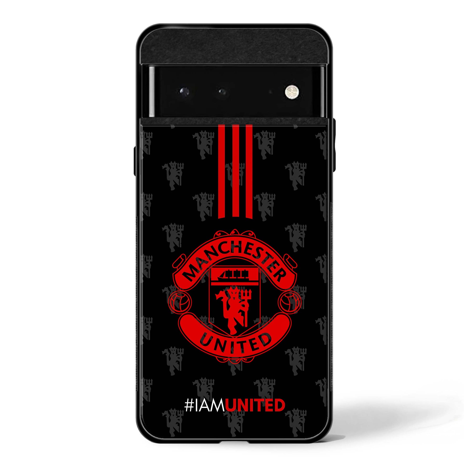 Red Club Art Google Pixel glass phone case