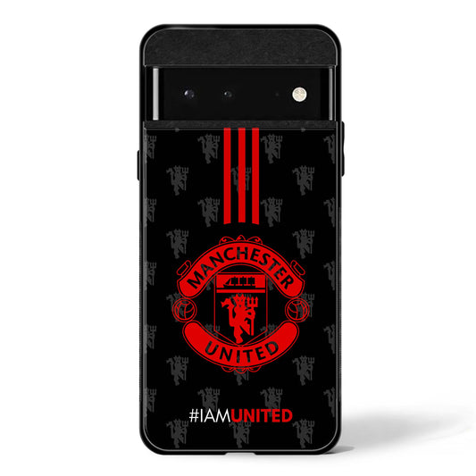 Red Club Art Google Pixel glass phone case